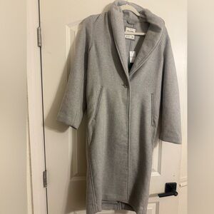 Abercrombie & Fitch Light Gray Coat